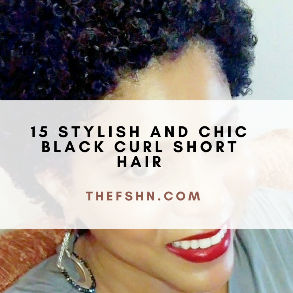 15 Stylish and Chic Black Curl Short Hair