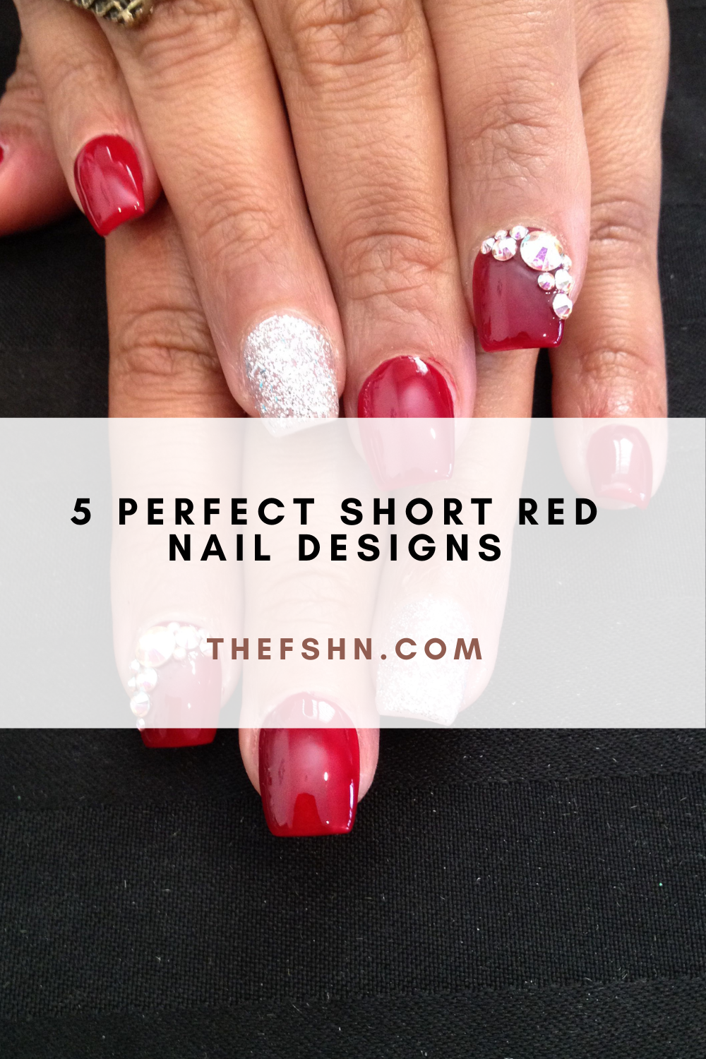 5 Perfect Short Red Nail Designs The FSHN